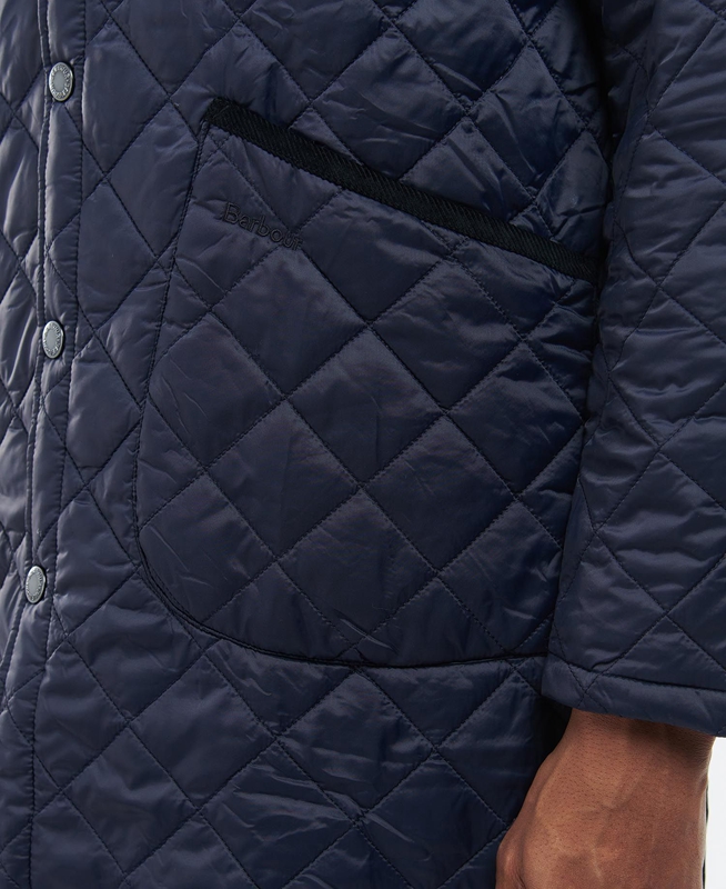 Chaqueta Acolchada Barbour Long Liddesdale Hombre Azul Marino | 274359-XOI
