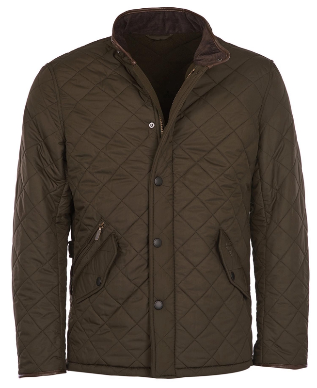Chaqueta Acolchada Barbour Powell Hombre Verde Oliva | 084163-IDM