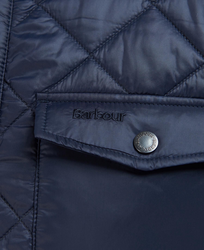 Chaqueta Acolchada Barbour Shirt Hombre Azul Marino | 068291-YOI