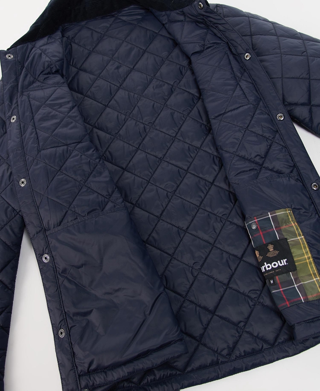 Chaqueta Acolchada Barbour Shirt Hombre Azul Marino | 068291-YOI