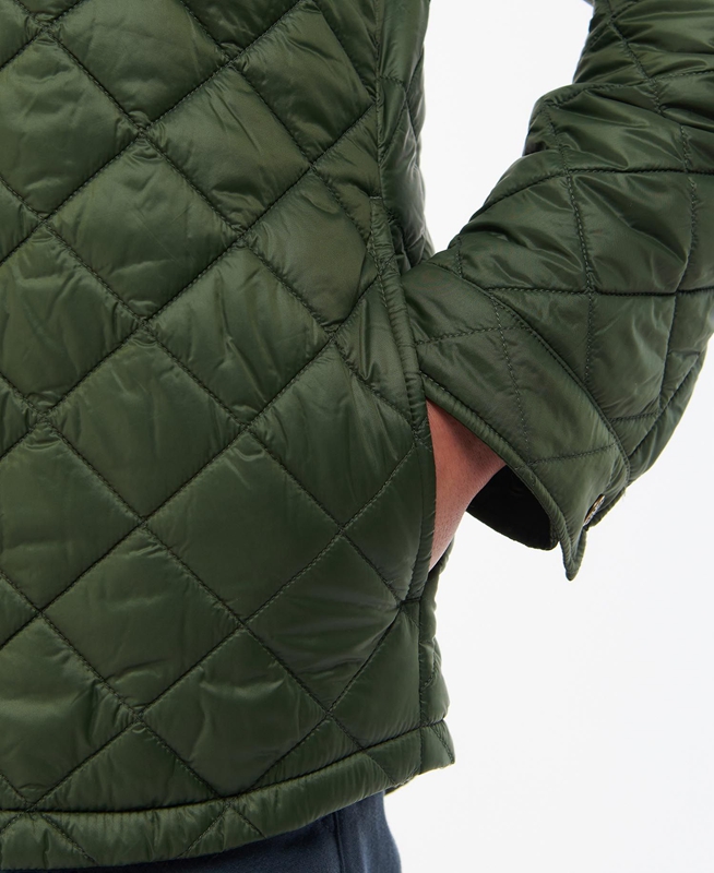 Chaqueta Acolchada Barbour Shirt Hombre Verde | 865791-BPX