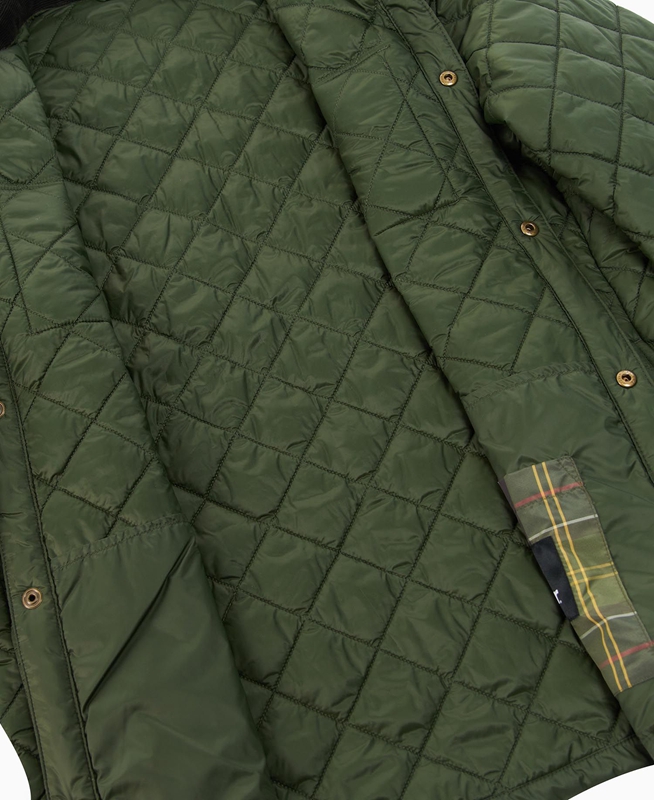 Chaqueta Acolchada Barbour Shirt Hombre Verde | 865791-BPX