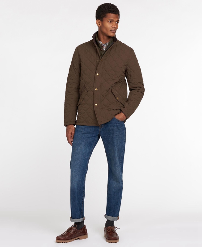 Chaqueta Acolchada Barbour Shoveler Hombre Verde | 075248-MCS