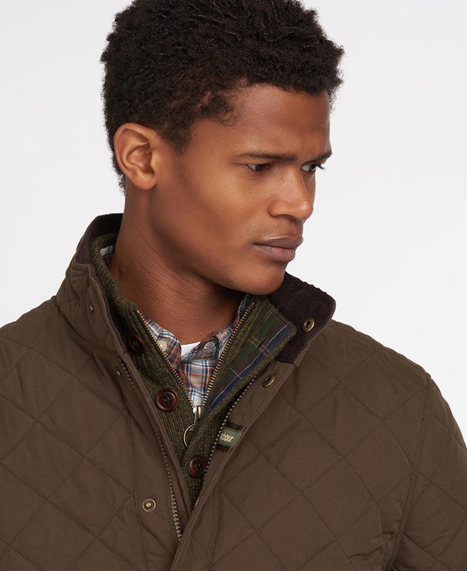 Chaqueta Acolchada Barbour Shoveler Hombre Verde | 075248-MCS