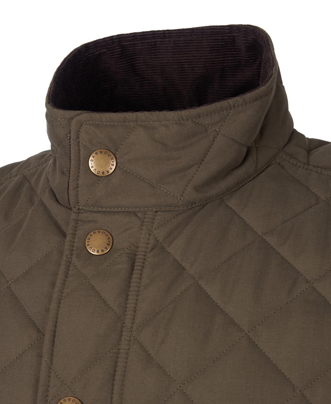 Chaqueta Acolchada Barbour Shoveler Hombre Verde Oliva | 237658-DTA