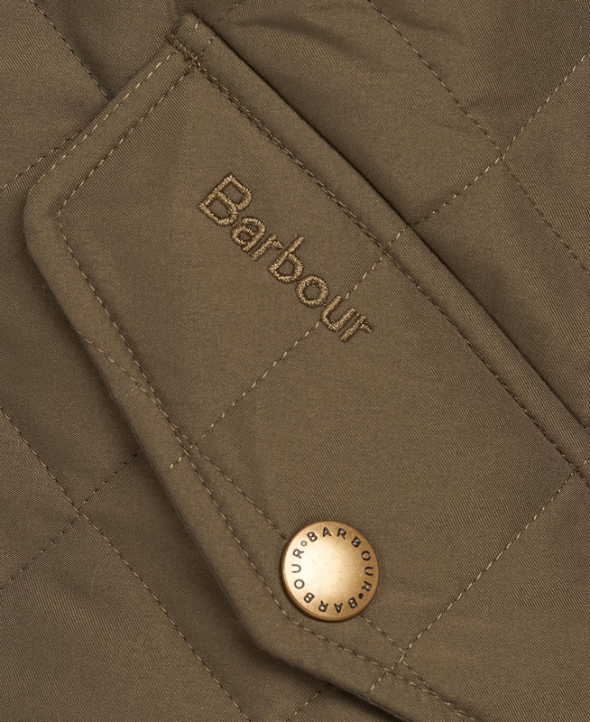 Chaqueta Acolchada Barbour Shoveler Hombre Verde Oliva | 237658-DTA