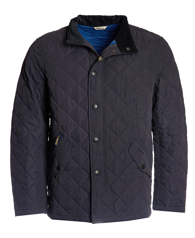 Chaqueta Acolchada Barbour Shoveler Hombre Azul Marino | 532076-RJP