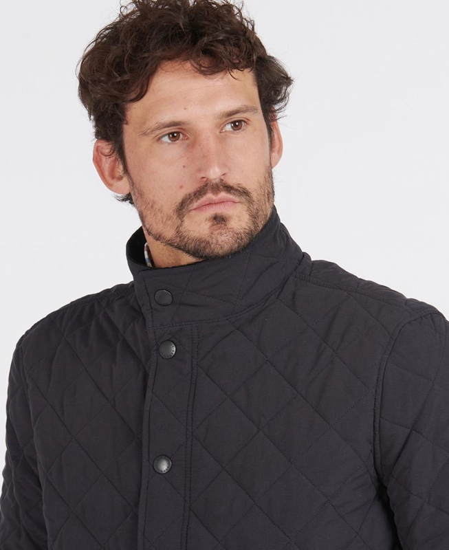Chaqueta Acolchada Barbour Shoveler Hombre Azul Marino | 532076-RJP