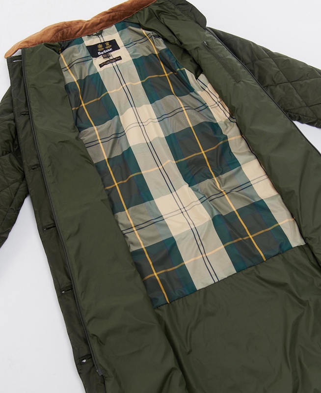 Chaqueta Acolchada Barbour Silwick Mujer Verde Oliva | 495138-ACY