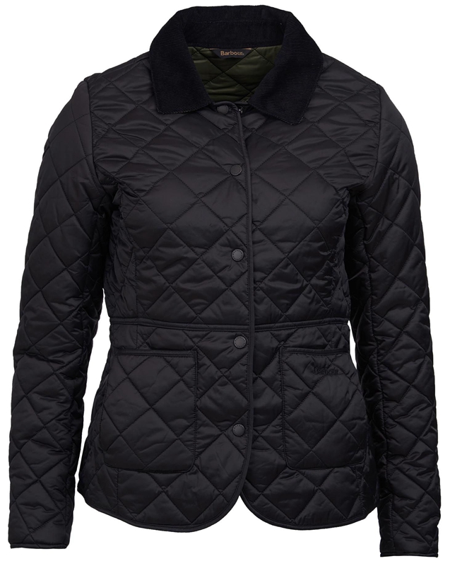 Chaqueta Acolchada Barbour Steppjacke Deveron Mujer Negras | 072154-EDS