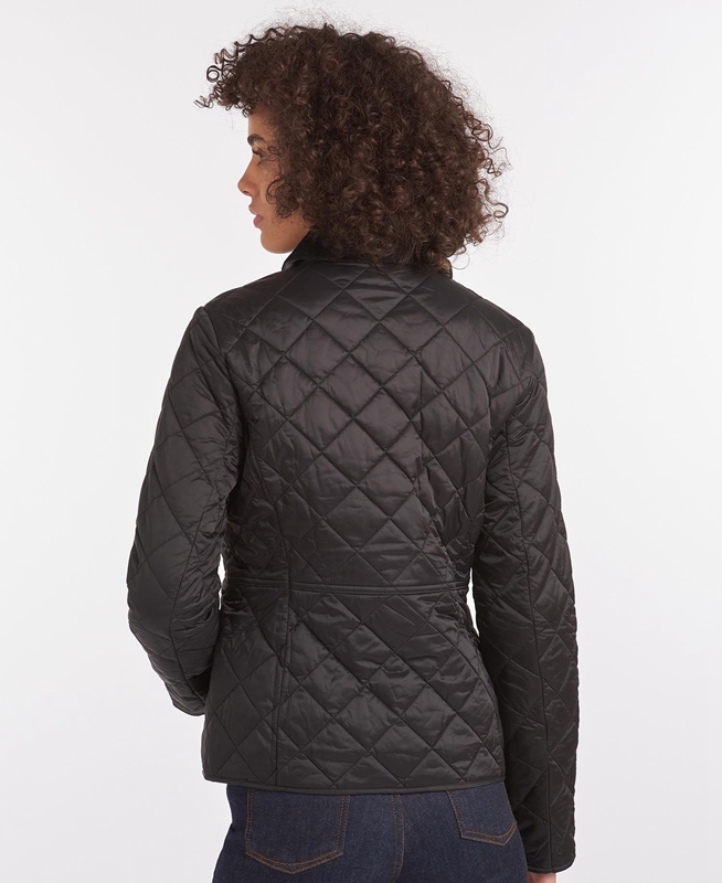 Chaqueta Acolchada Barbour Steppjacke Deveron Mujer Negras | 072154-EDS