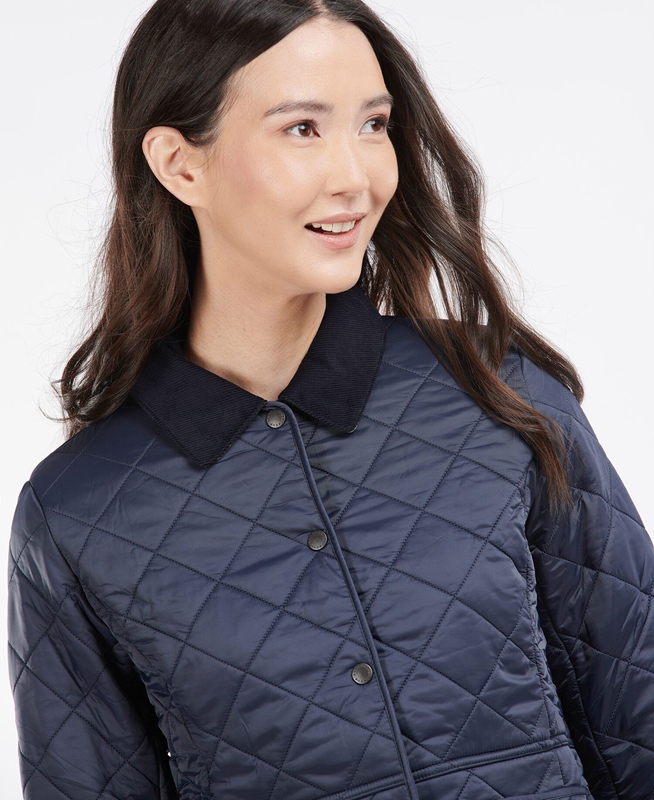 Chaqueta Acolchada Barbour Steppjacke Deveron Polarquilt Mujer Azules | 593120-LHX