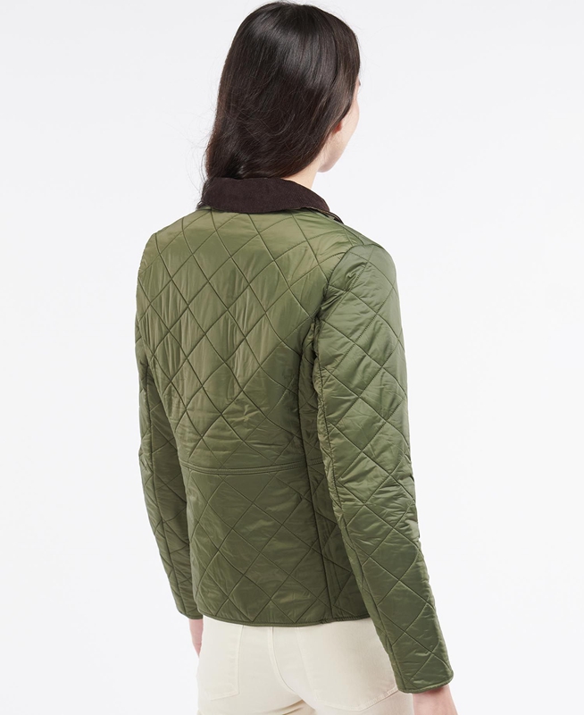 Chaqueta Acolchada Barbour Steppjacke Deveron Polarquilt Mujer Verde | 721584-XNA