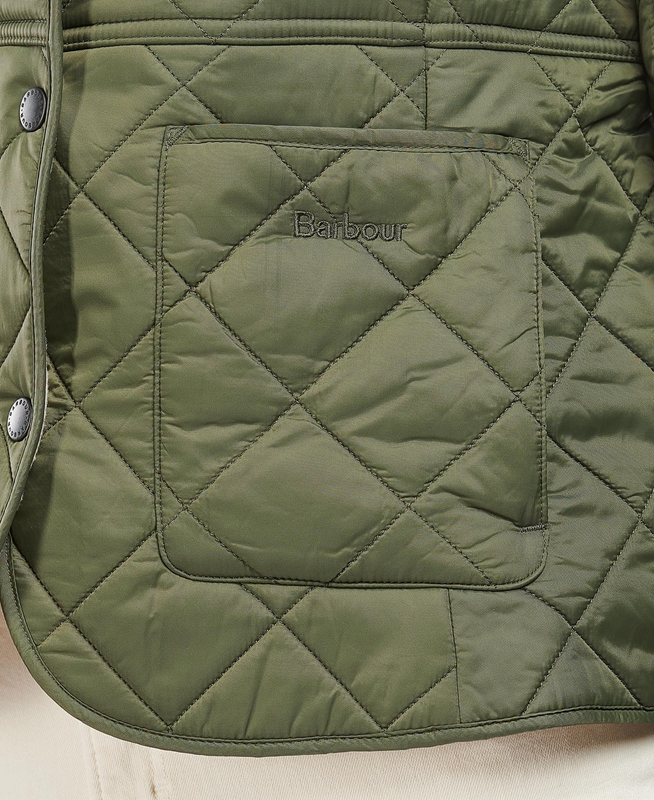 Chaqueta Acolchada Barbour Steppjacke Deveron Polarquilt Mujer Verde | 721584-XNA