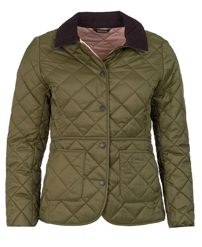 Chaqueta Acolchada Barbour Steppjacke Deveron Mujer Verde Oliva | 849052-VIJ