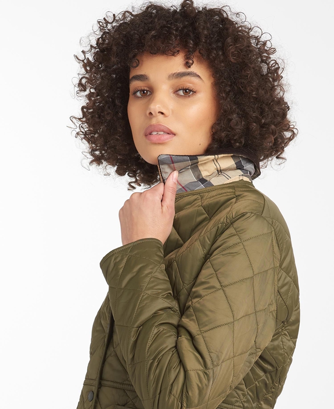 Chaqueta Acolchada Barbour Steppjacke Deveron Mujer Verde Oliva | 849052-VIJ