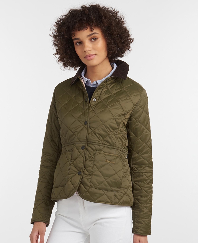 Chaqueta Acolchada Barbour Steppjacke Deveron Mujer Verde Oliva | 849052-VIJ