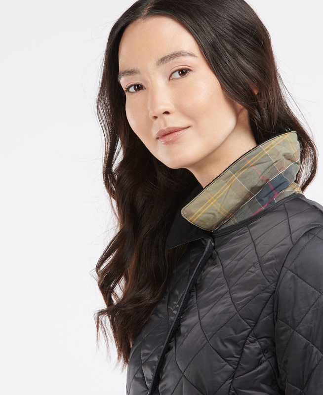 Chaqueta Acolchada Barbour Steppjacke Deveron Polarquilt Mujer Negras | 953182-AIQ