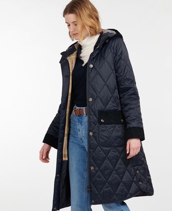 Chaqueta Acolchada Barbour Steppjacke Mickley Mujer Azul Marino | 315697-ZYS