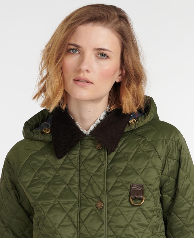 Chaqueta Acolchada Barbour Tobymory Mujer Verde | 364809-VHO