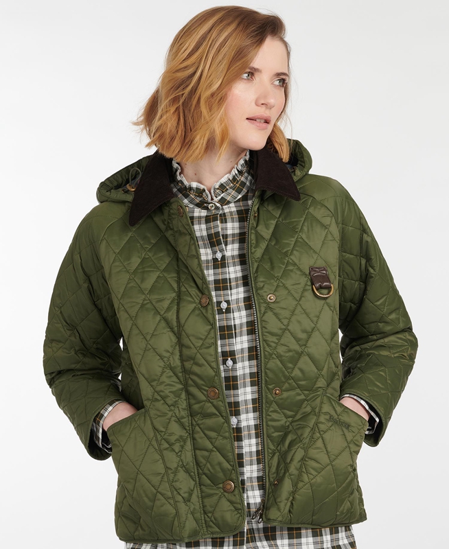 Chaqueta Acolchada Barbour Tobymory Mujer Verde | 364809-VHO