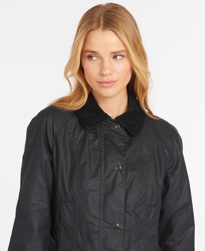 Chaqueta Encerada Barbour Beadnell® Mujer Azul Marino | 315764-BEP