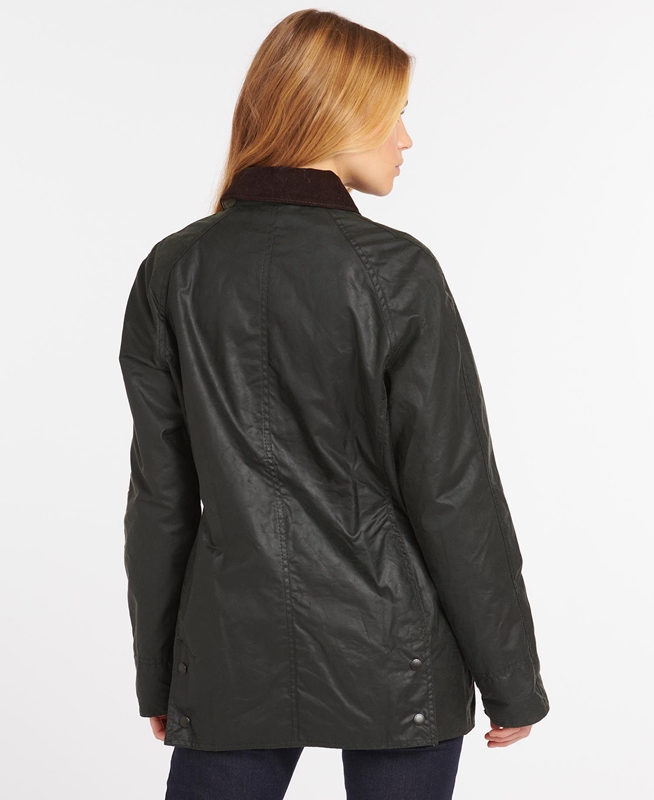 Chaqueta Encerada Barbour Beadnell® Mujer Negras | 381059-GLI