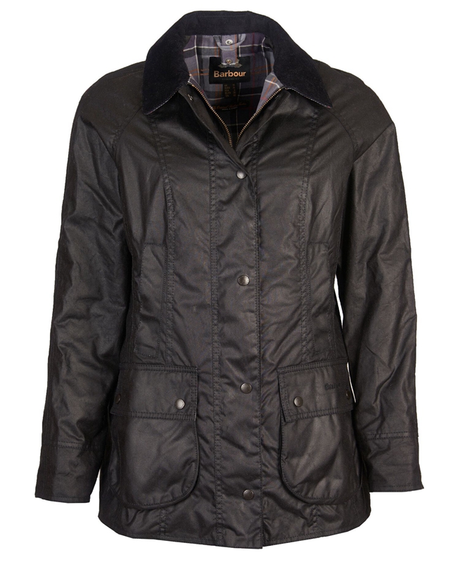 Chaqueta Encerada Barbour Beadnell® Mujer Negras | 571632-VYX