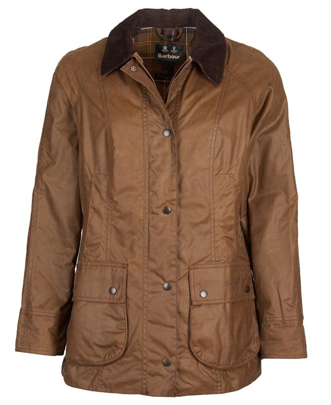 Chaqueta Encerada Barbour Beadnell® Mujer Marrones | 682934-FIC