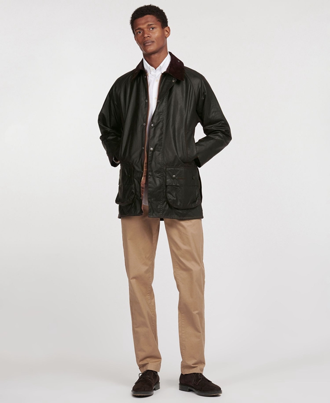 Chaqueta Encerada Barbour Beaufort® Hombre Negras | 042986-CTU