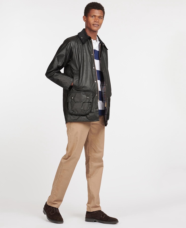 Chaqueta Encerada Barbour Beaufort® Hombre Negras | 419586-STV