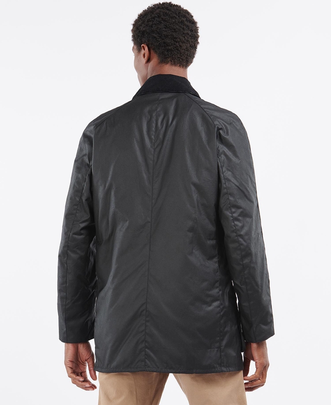 Chaqueta Encerada Barbour Beausby Hombre Negras | 189245-QVW