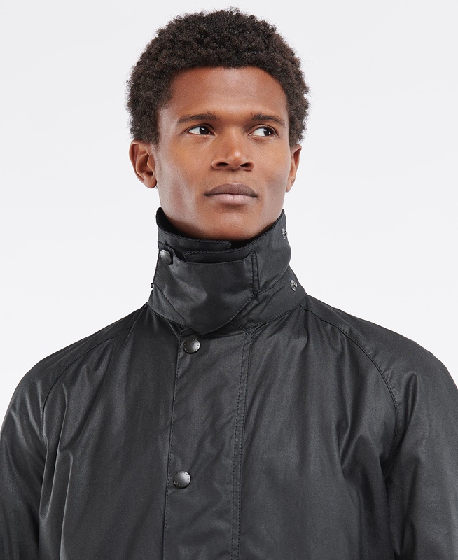 Chaqueta Encerada Barbour Beausby Hombre Negras | 189245-QVW