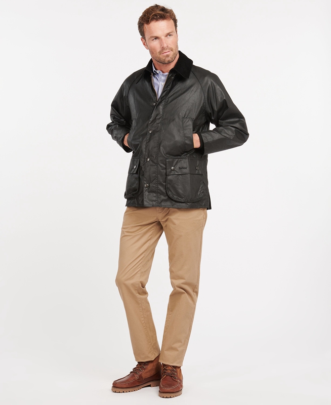 Chaqueta Encerada Barbour Bedale® Hombre Negras | 683742-KNY