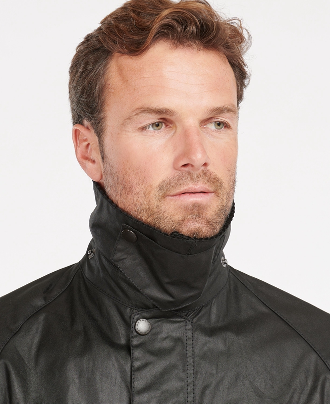 Chaqueta Encerada Barbour Bedale® Hombre Negras | 683742-KNY