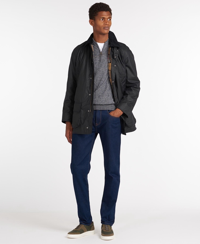 Chaqueta Encerada Barbour Bristol Hombre Azul Marino | 729054-HEV
