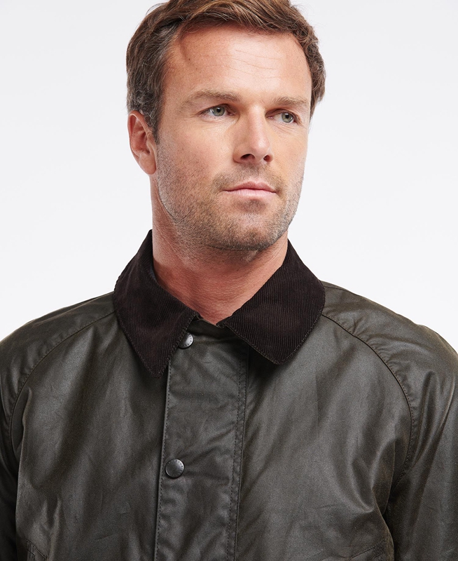 Chaqueta Encerada Barbour Bristol Hombre Verde Oliva | 973150-SVO