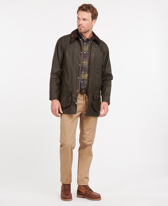 Chaqueta Encerada Barbour Classic Beaufort® Hombre Verde Oliva | 741823-FOW