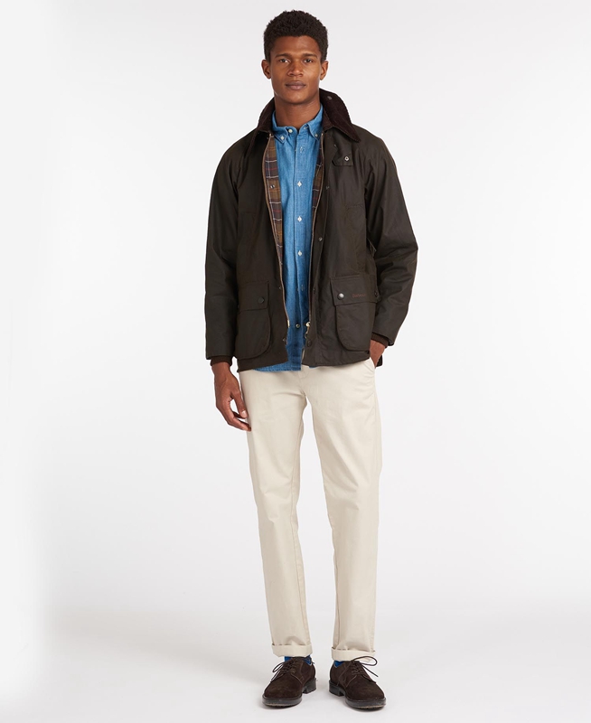 Chaqueta Encerada Barbour Classic Bedale® Hombre Negras | 679508-NZY