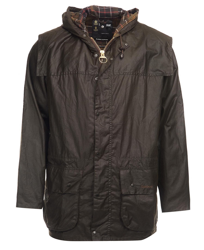 Chaqueta Encerada Barbour Classic Durham® Hombre Verde Oliva | 312689-UNA