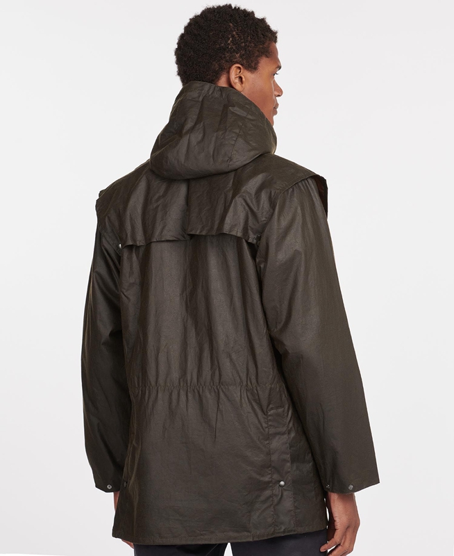 Chaqueta Encerada Barbour Classic Durham® Hombre Verde Oliva | 312689-UNA