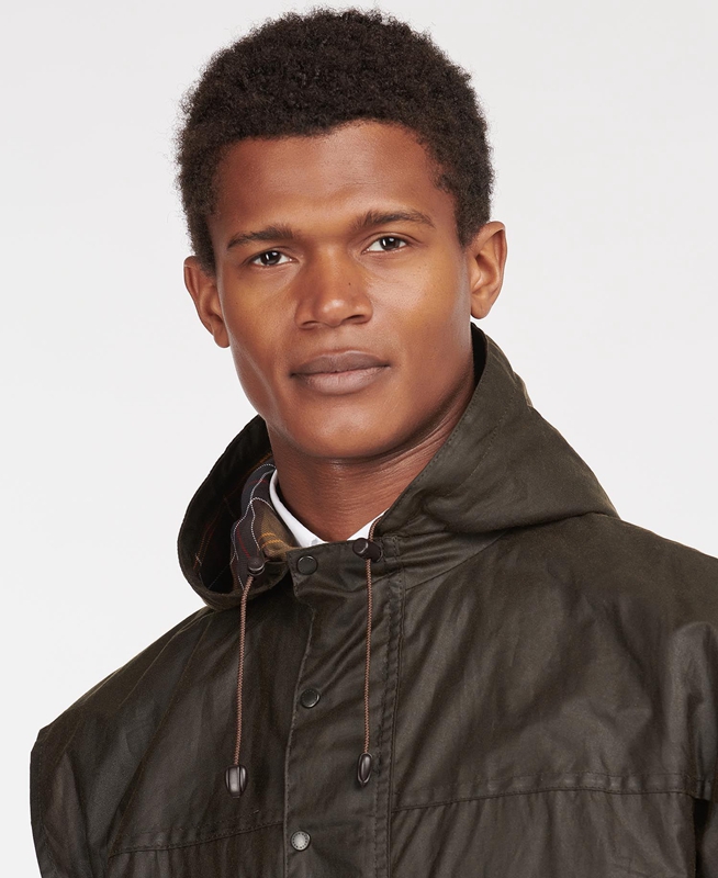 Chaqueta Encerada Barbour Classic Durham® Hombre Verde Oliva | 312689-UNA