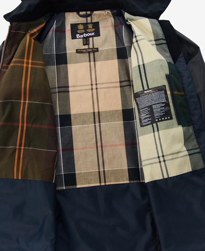 Chaqueta Encerada Barbour Highclere Mujer Negras | 681450-IZN