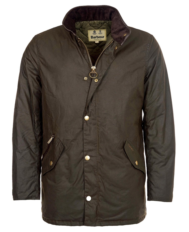 Chaqueta Encerada Barbour Prestbury Hombre Verde Oliva | 048517-AGF