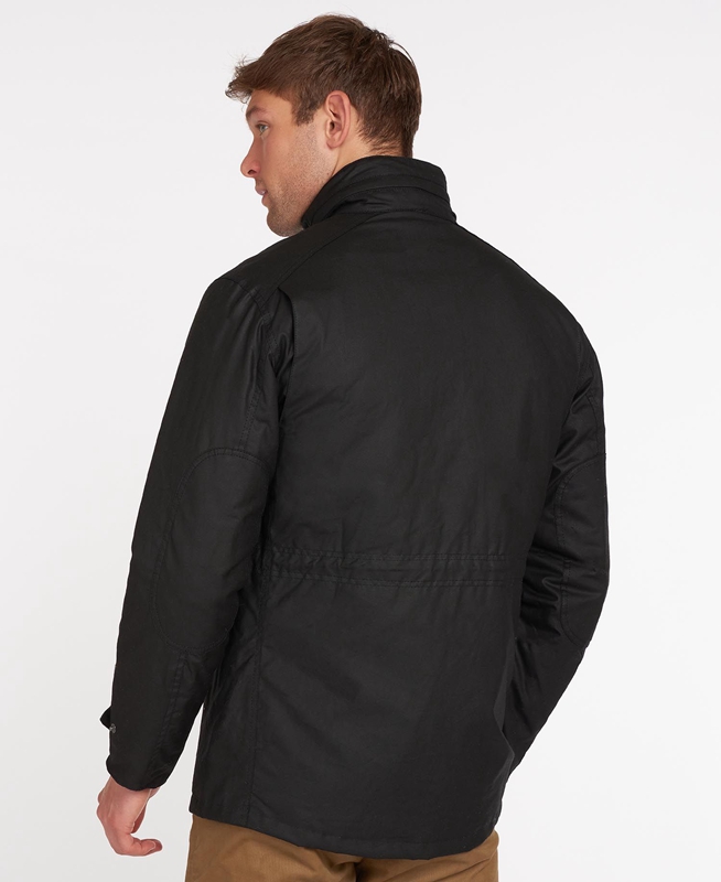Chaqueta Encerada Barbour Sapper Hombre Negras | 239185-FZM