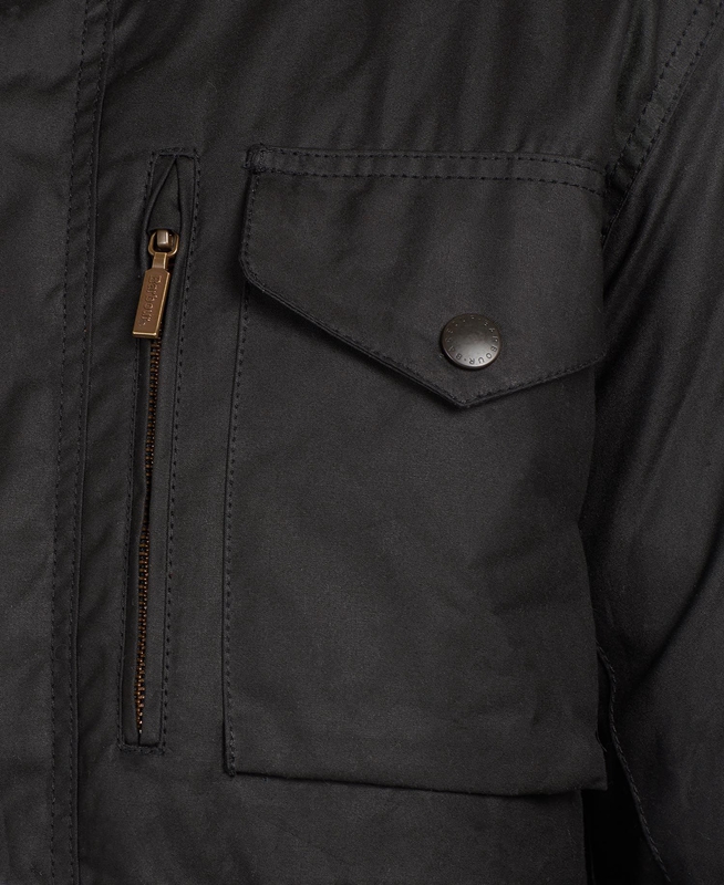 Chaqueta Encerada Barbour Sapper Hombre Negras | 239185-FZM