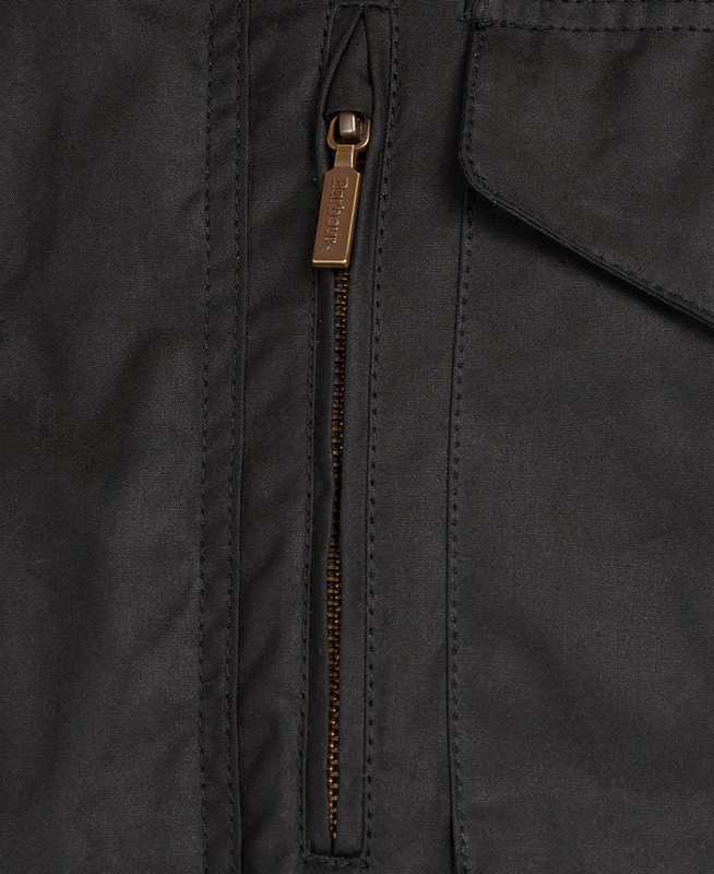 Chaqueta Encerada Barbour Sapper Hombre Negras | 239185-FZM