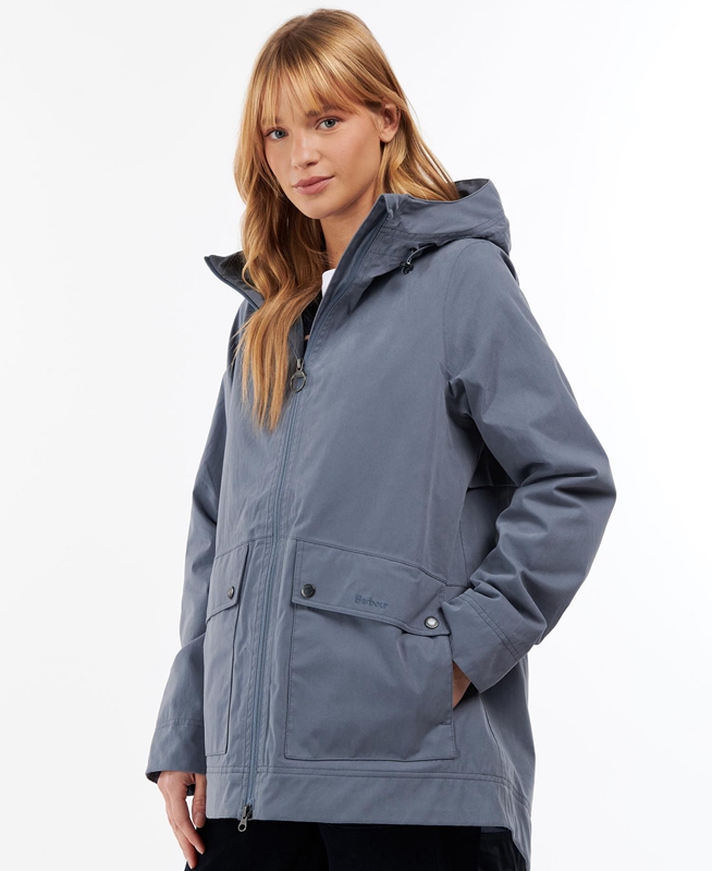 Chaqueta Impermeable Barbour Armeria Mujer Azules | 972546-BRF