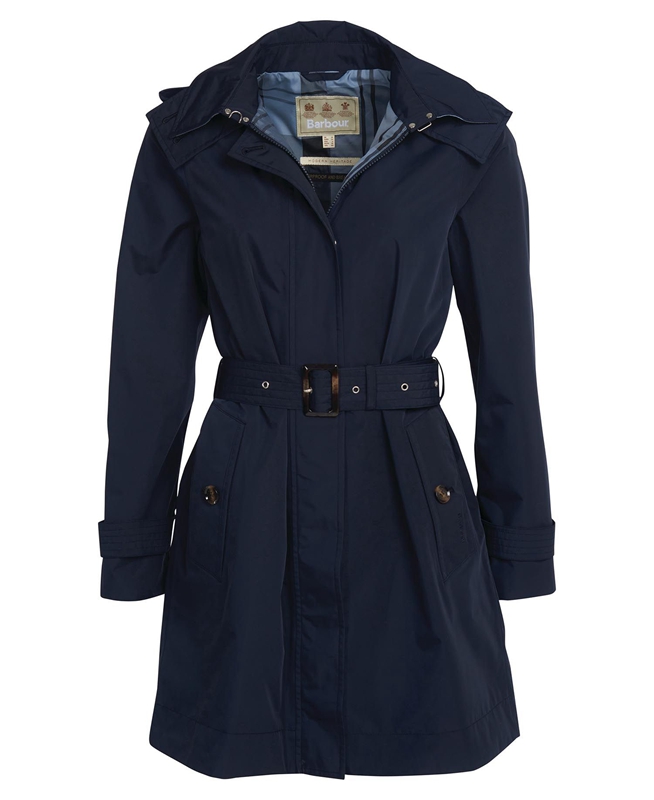 Chaqueta Impermeable Barbour Beatrice Mujer Azul Marino | 687319-QVK