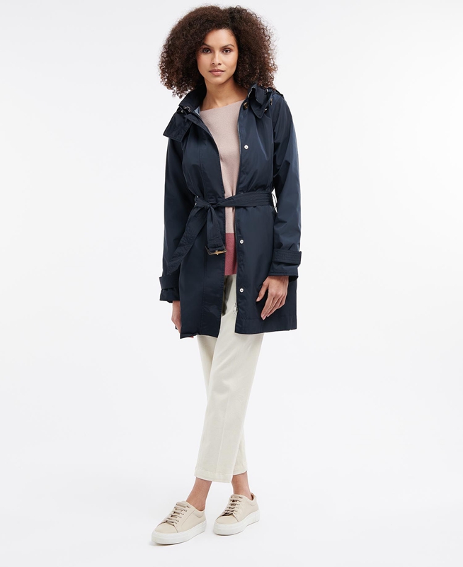 Chaqueta Impermeable Barbour Beatrice Mujer Azul Marino | 687319-QVK